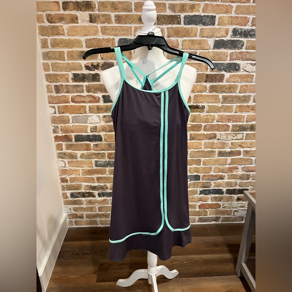 SOFIBELLA Gray/Mint Green Tennis Dress